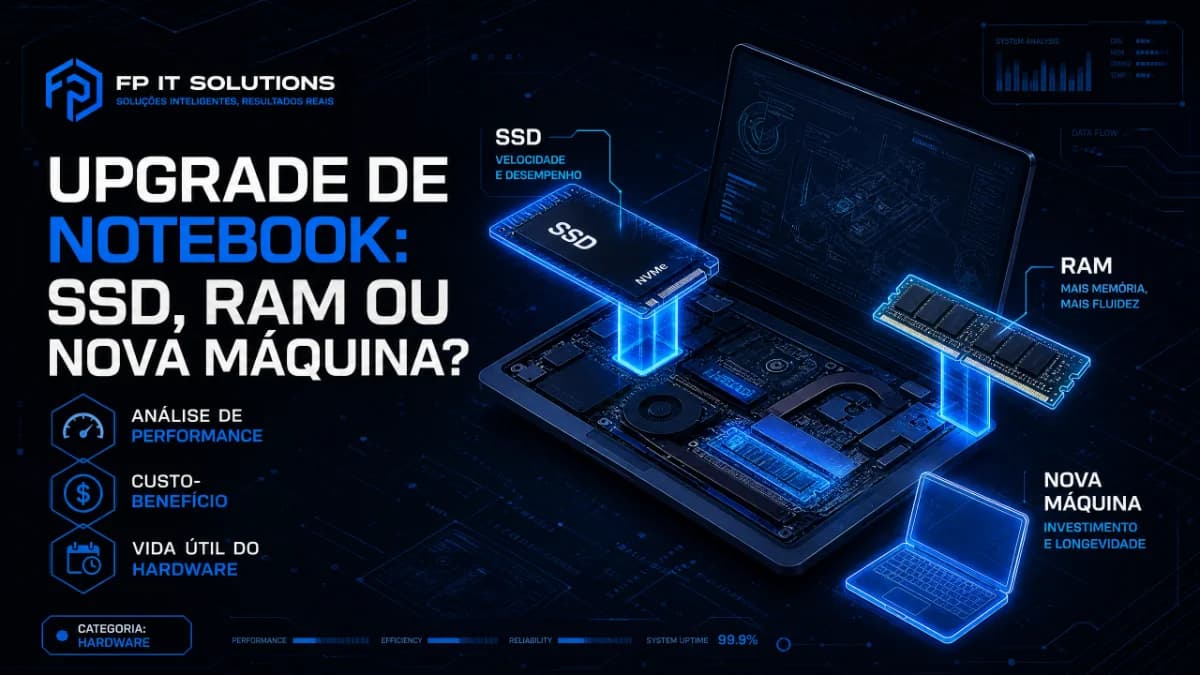 Upgrade de notebook antigo: SSD, RAM ou trocar de máquina?