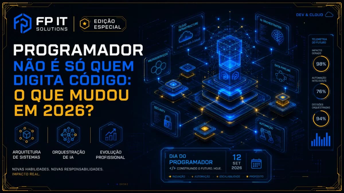 Programador não é só quem digita código: o que mudou na profissão em 2026