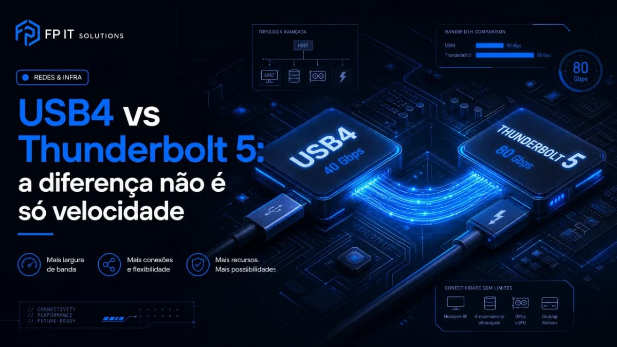 USB4 vs Thunderbolt 5: a diferença não é só velocidade