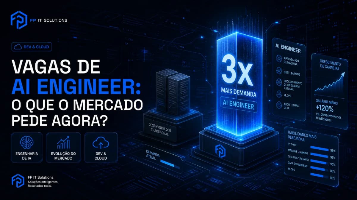 Vagas de "AI Engineer" triplicam enquanto codificação pura cai: o que o mercado de TI está pedindo agora