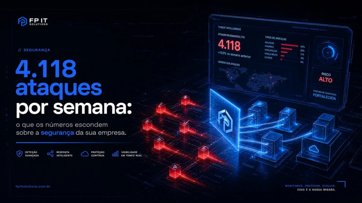 4.118 ataques por semana: o que os números escondem sobre a segurança da sua empresa