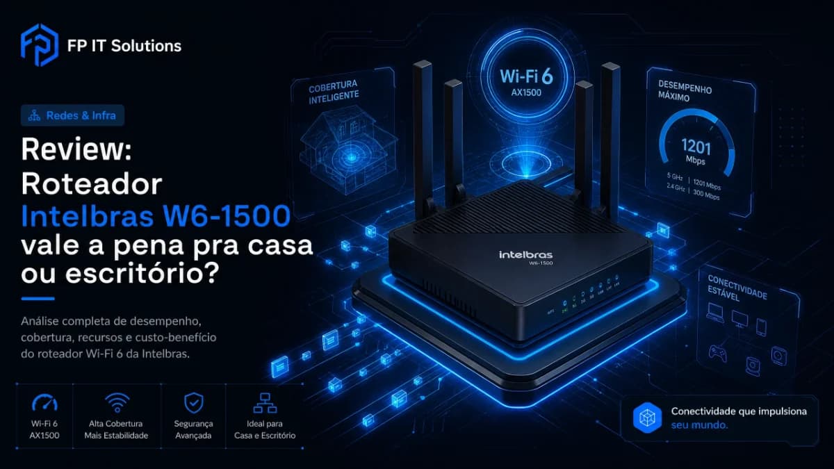Review: Roteador Intelbras W6-1500 vale a pena pra casa ou escritório?