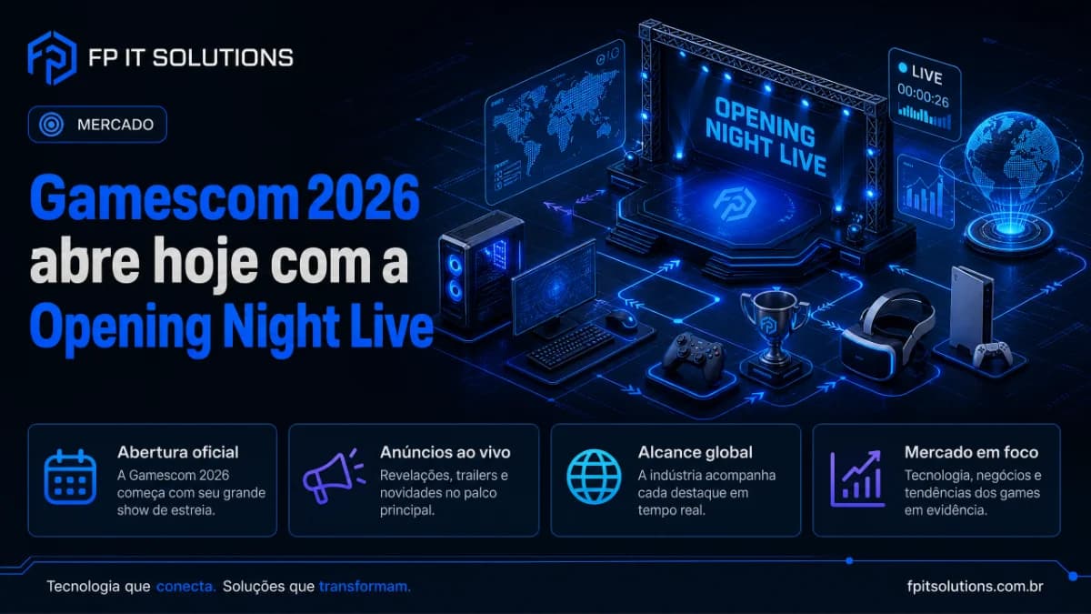 Gamescom 2026 abre hoje com a Opening Night Live