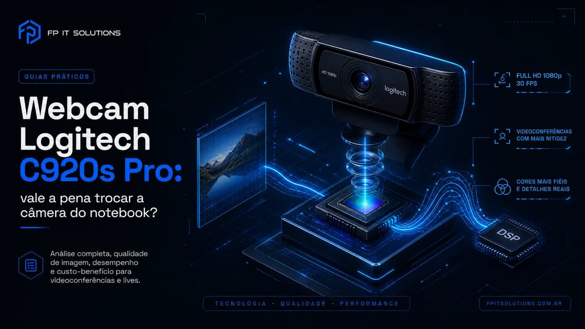 Webcam Logitech C920s Pro: vale a pena trocar a câmera do notebook?