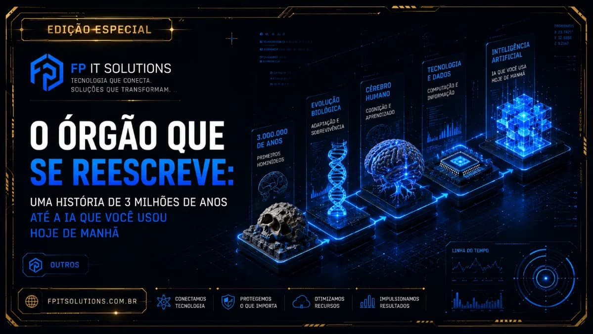 O órgão que se reescreve: uma história de 3 milhões de anos até a IA que você usou hoje de manhã