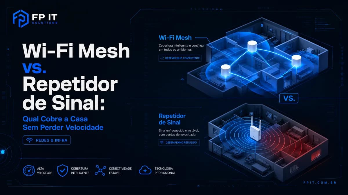 Wi-Fi Mesh vs. Repetidor de Sinal: Qual Cobre a Casa Sem Perder Velocidade
