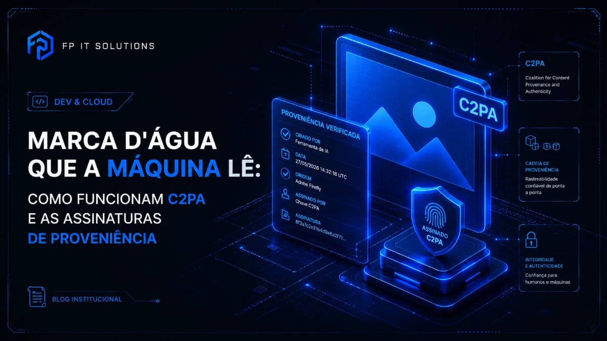 Marca d'água que a máquina lê: como funcionam C2PA e as assinaturas de proveniência