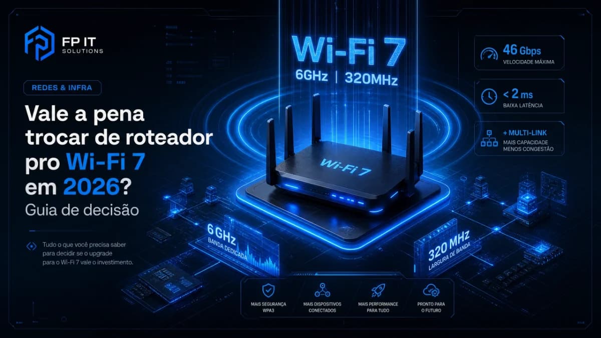 Vale a pena trocar de roteador pro Wi-Fi 7 em 2026? Guia de decisão