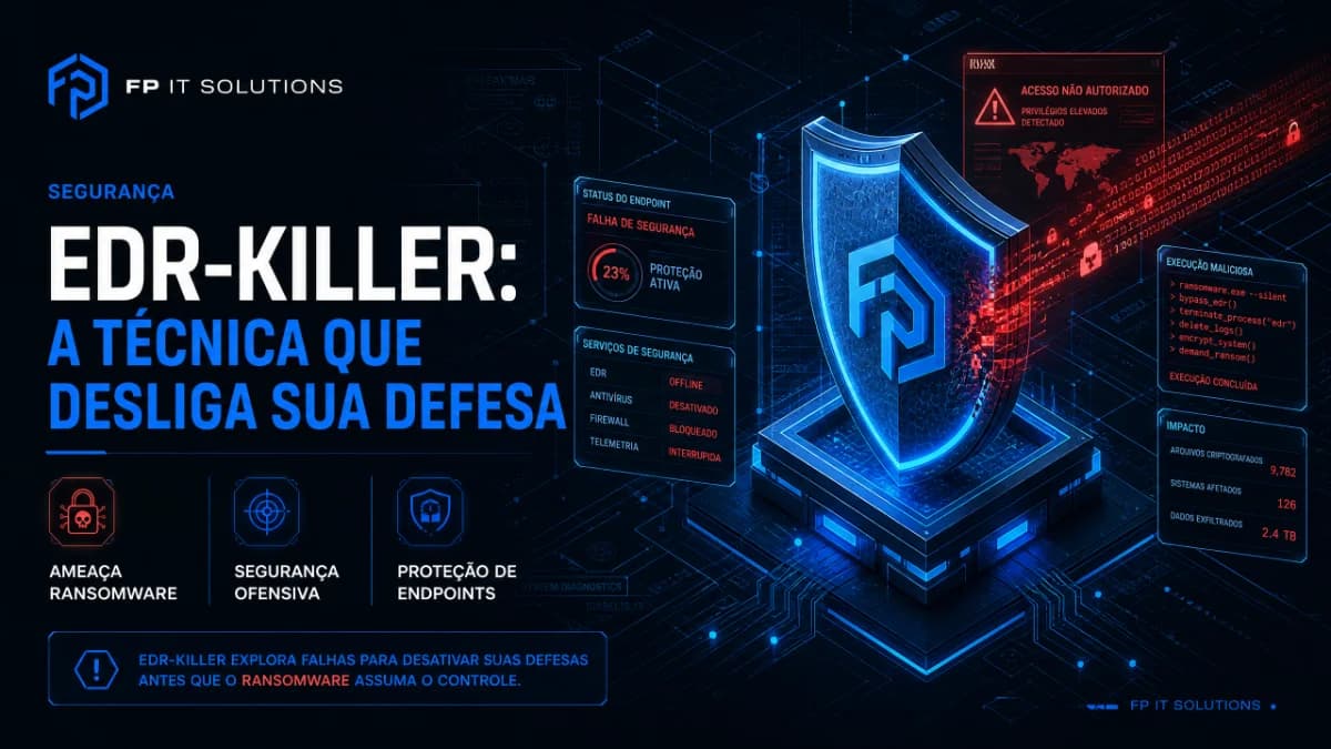 EDR-killer: a técnica que desliga o antivírus antes do ataque de ransomware