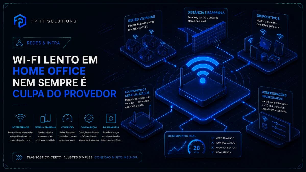 Wi-Fi lento em home office nem sempre é culpa do provedor