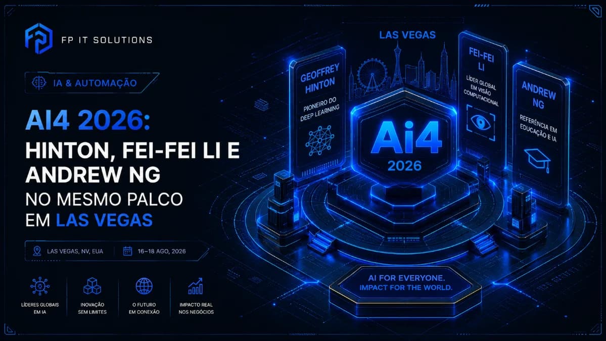 Ai4 2026: Hinton, Fei-Fei Li e Andrew Ng no mesmo palco em Las Vegas