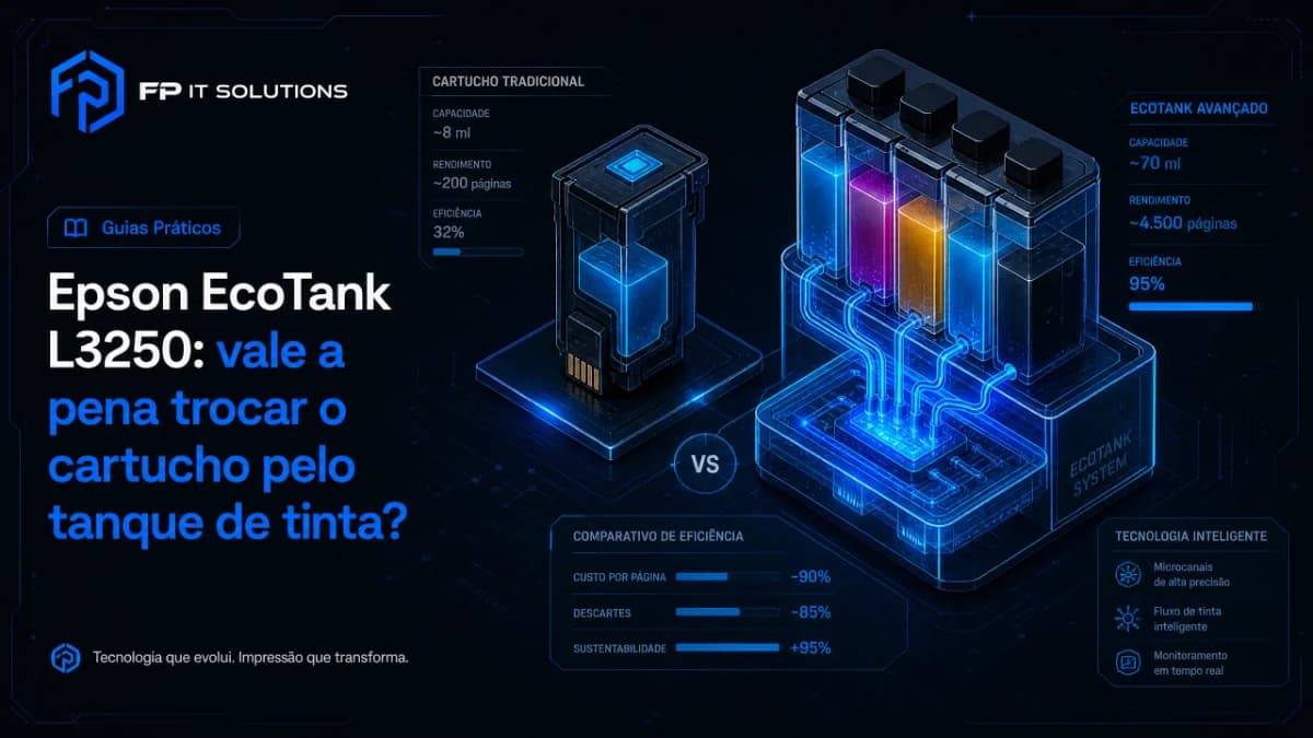 Epson EcoTank L3250: vale a pena trocar o cartucho pelo tanque de tinta?