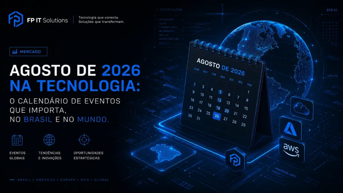 Agosto de 2026 na tecnologia: o calendário de eventos que importa, no Brasil e no mundo