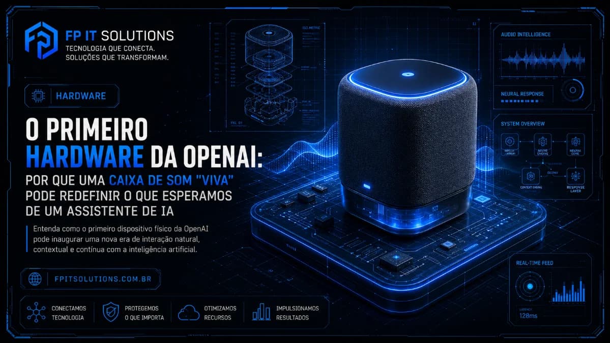 O primeiro hardware da OpenAI: por que uma caixa de som "viva" pode redefinir o que esperamos de um assistente de IA
