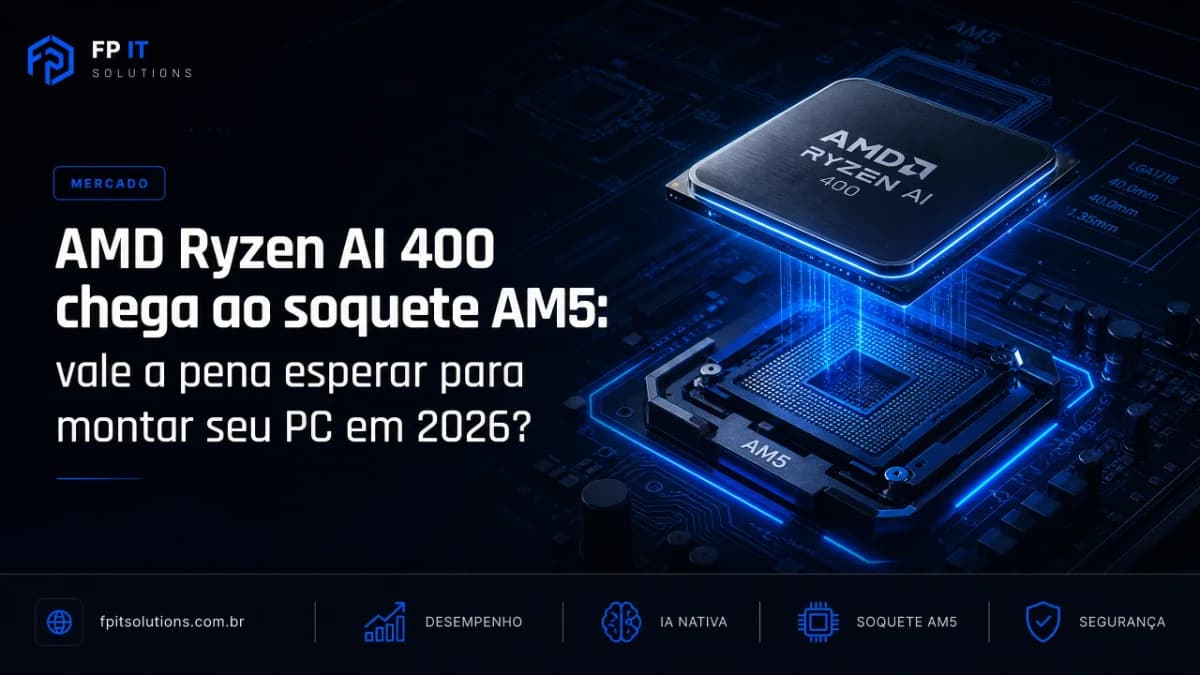 AMD Ryzen AI 400 chega ao soquete AM5: vale a pena esperar para montar seu PC em 2026?