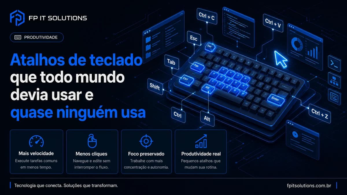 Atalhos de teclado que todo mundo devia usar e quase ninguém usa