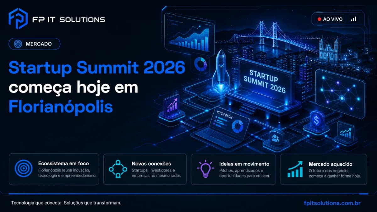 Startup Summit 2026 começa hoje em Florianópolis