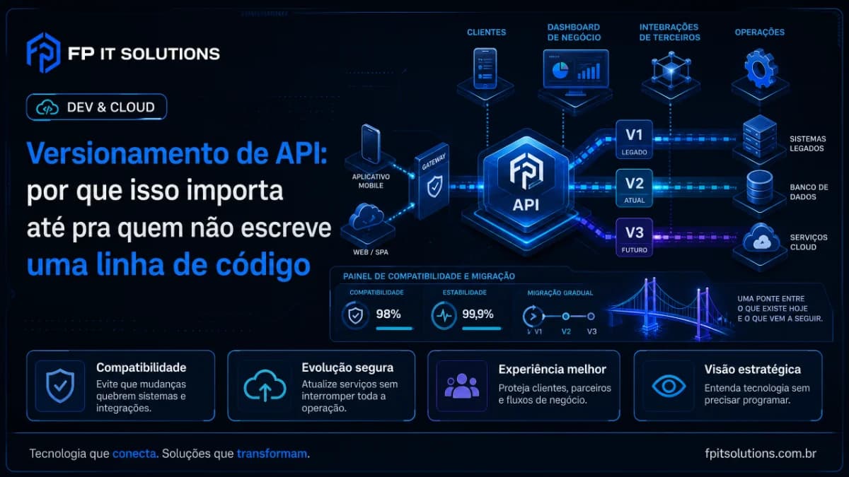 Versionamento de API: por que isso importa até pra quem não escreve uma linha de código
