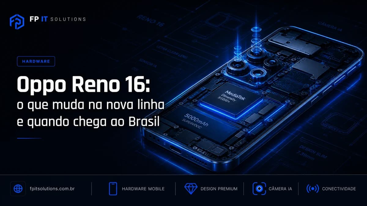 Oppo Reno 16: o que muda na nova linha e quando chega ao Brasil