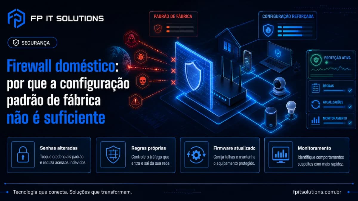 Firewall doméstico: por que a configuração padrão de fábrica não é suficiente