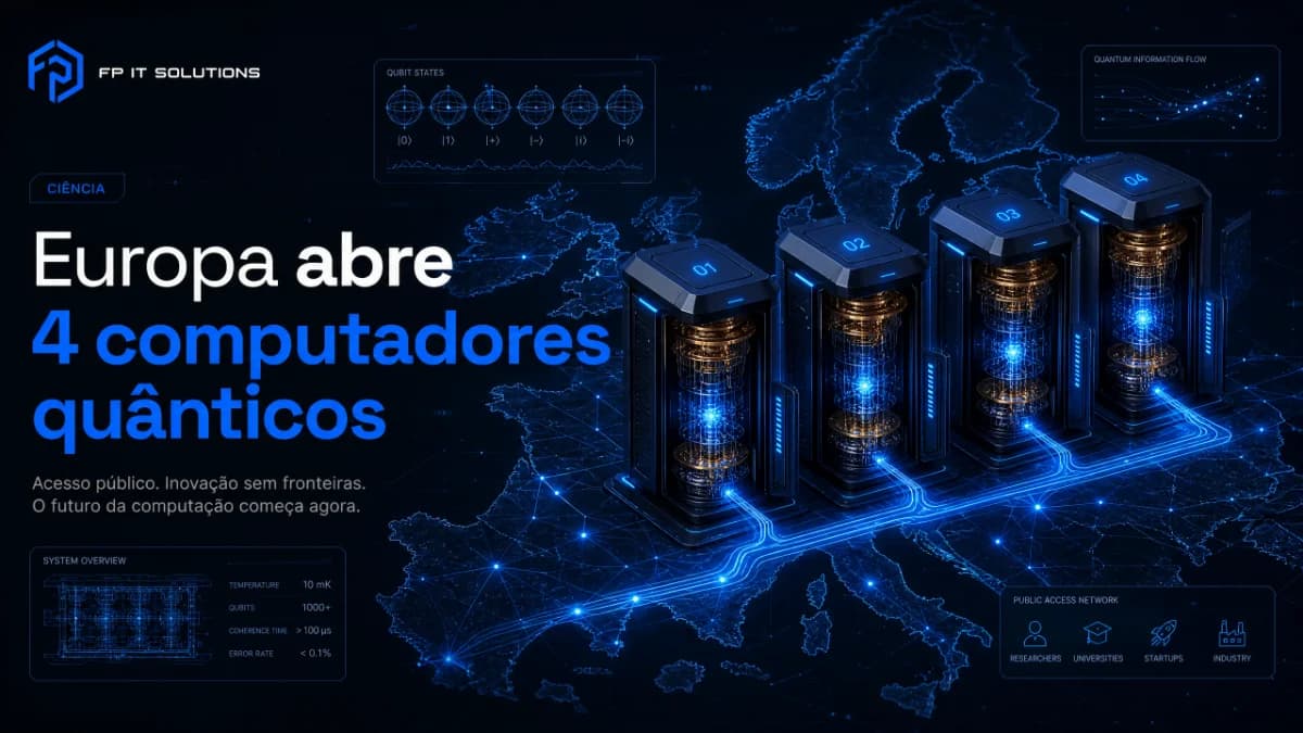 A Europa abriu 4 computadores quânticos para uso público e explica como se candidatar