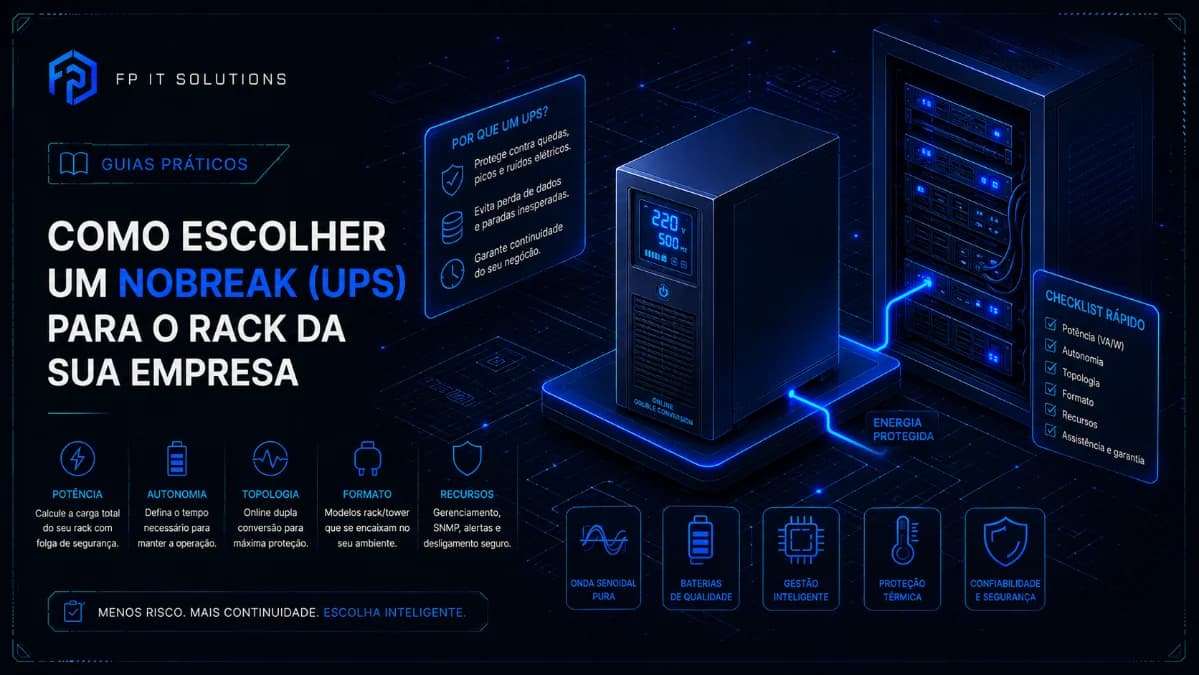 Como escolher um nobreak (UPS) para o rack da sua empresa