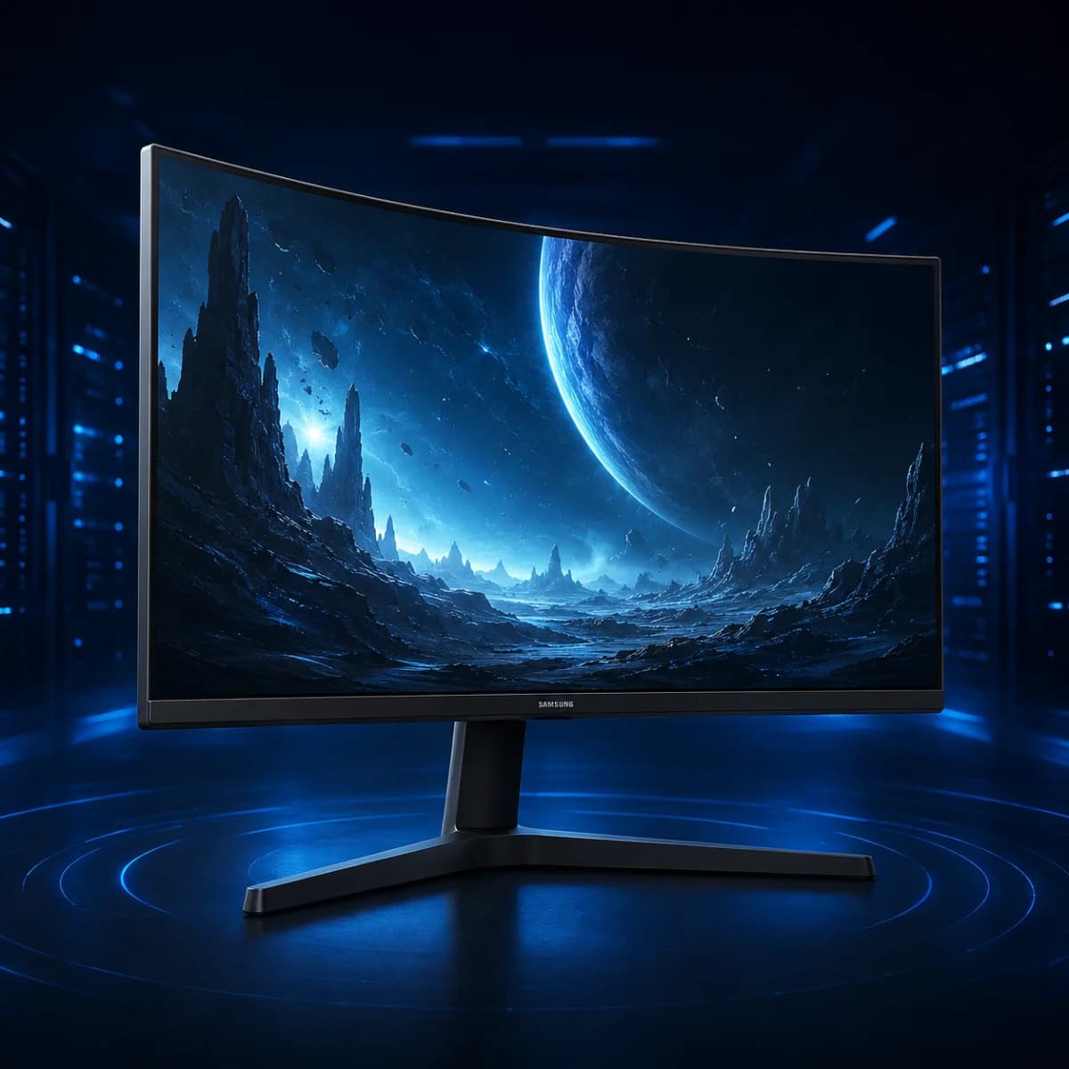 Monitor Gamer Samsung Odyssey G5 32, Resolução QHD, Taxa de atualização de 165Hz & 1ms de tempo de resposta (MPRT), Curvatura com 1000R, HDR 10, AMD FreeSync, Eye Saver Mode & Flicker Free Mode