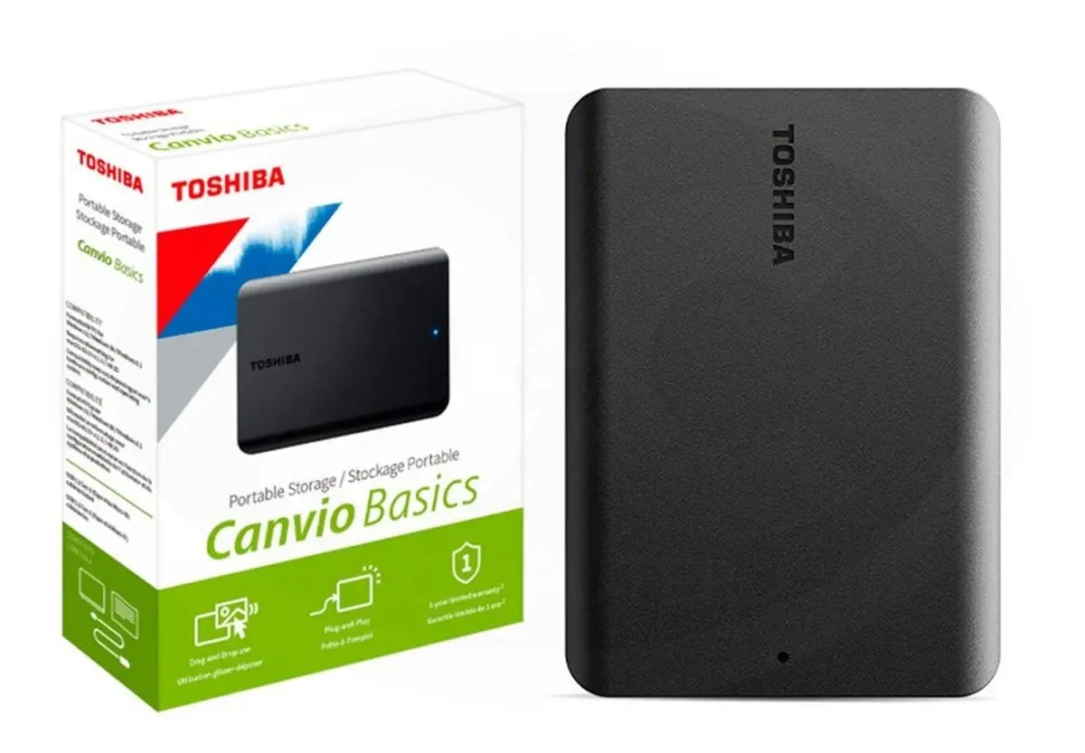 HD Externo Toshiba Canvio Basics 1TB USB 3.0 Portátil