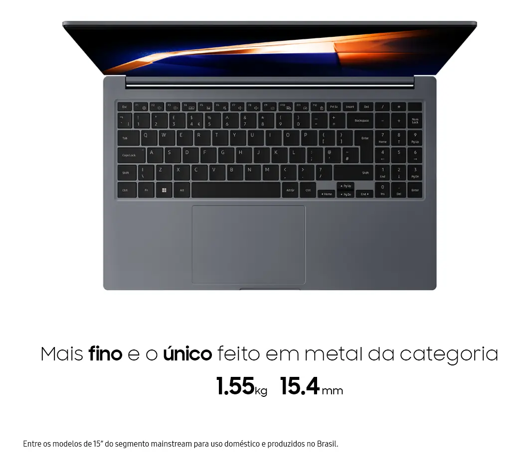Notebook Samsung Galaxy Book4 Intel Core i5-1335U 8GB 512GB SSD