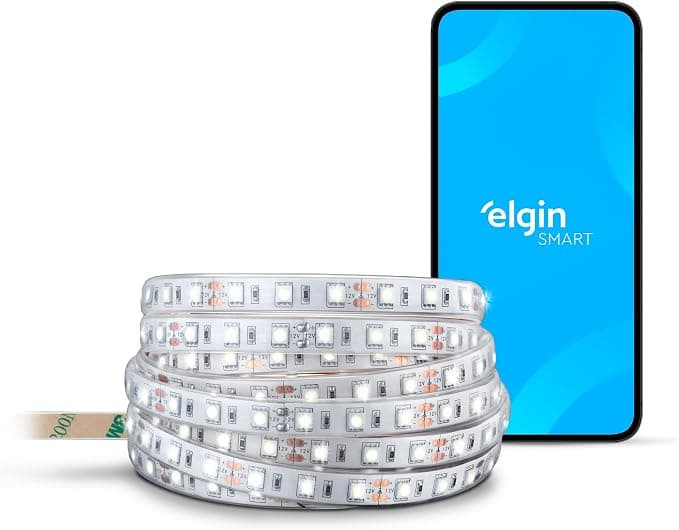 Fita de LED Inteligente 20w Elgin 5 Metros RGB Wi-fi Bivolt Alexa e Google Home