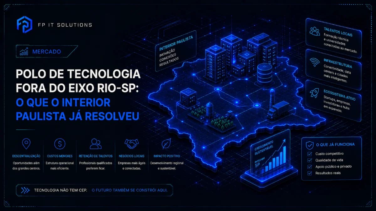 Polo de tecnologia fora do eixo Rio-SP: o que o interior paulista já resolveu