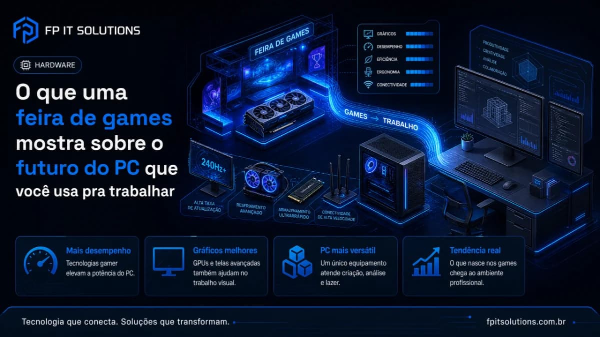 O que uma feira de games mostra sobre o futuro do PC que você usa pra trabalhar