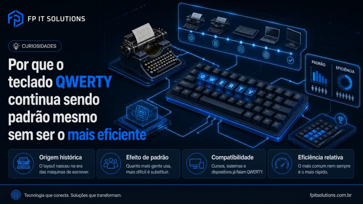 Por que o teclado QWERTY continua sendo padrão mesmo sem ser o mais eficiente