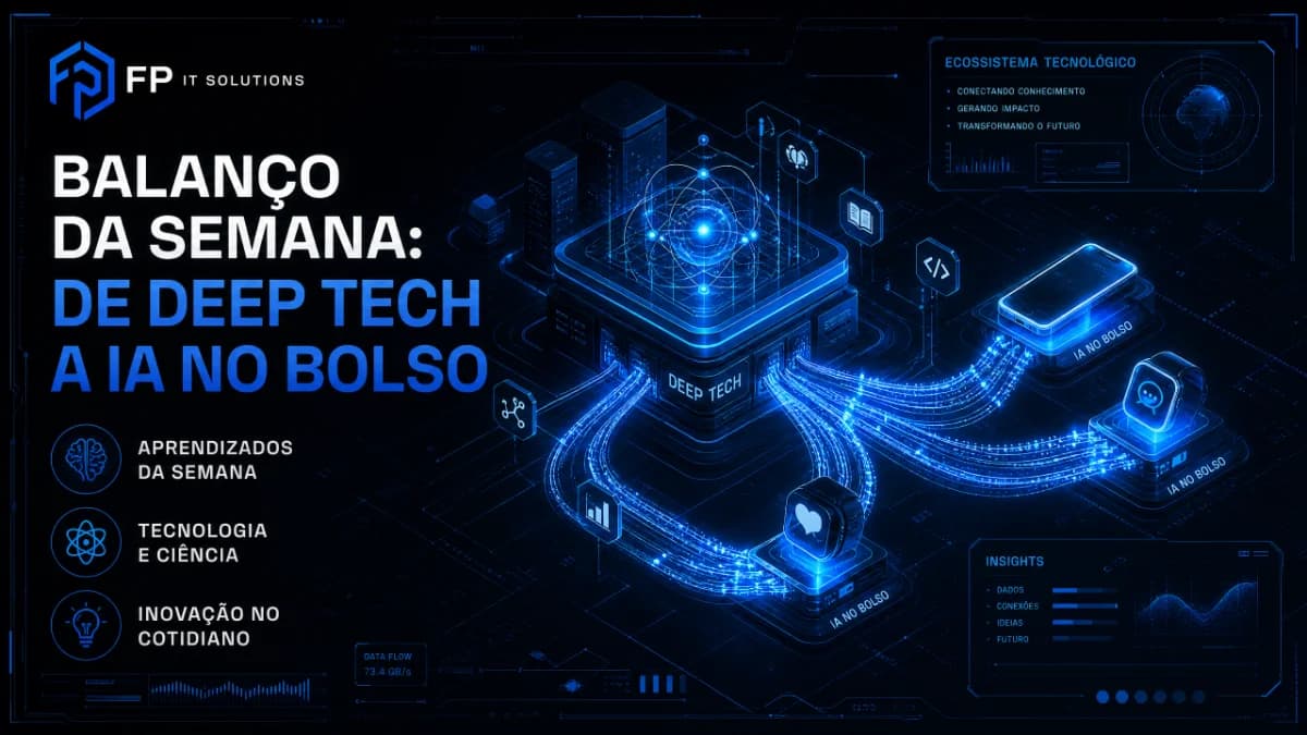 O que aprendemos numa semana só de tecnologia: de deep tech a IA no bolso