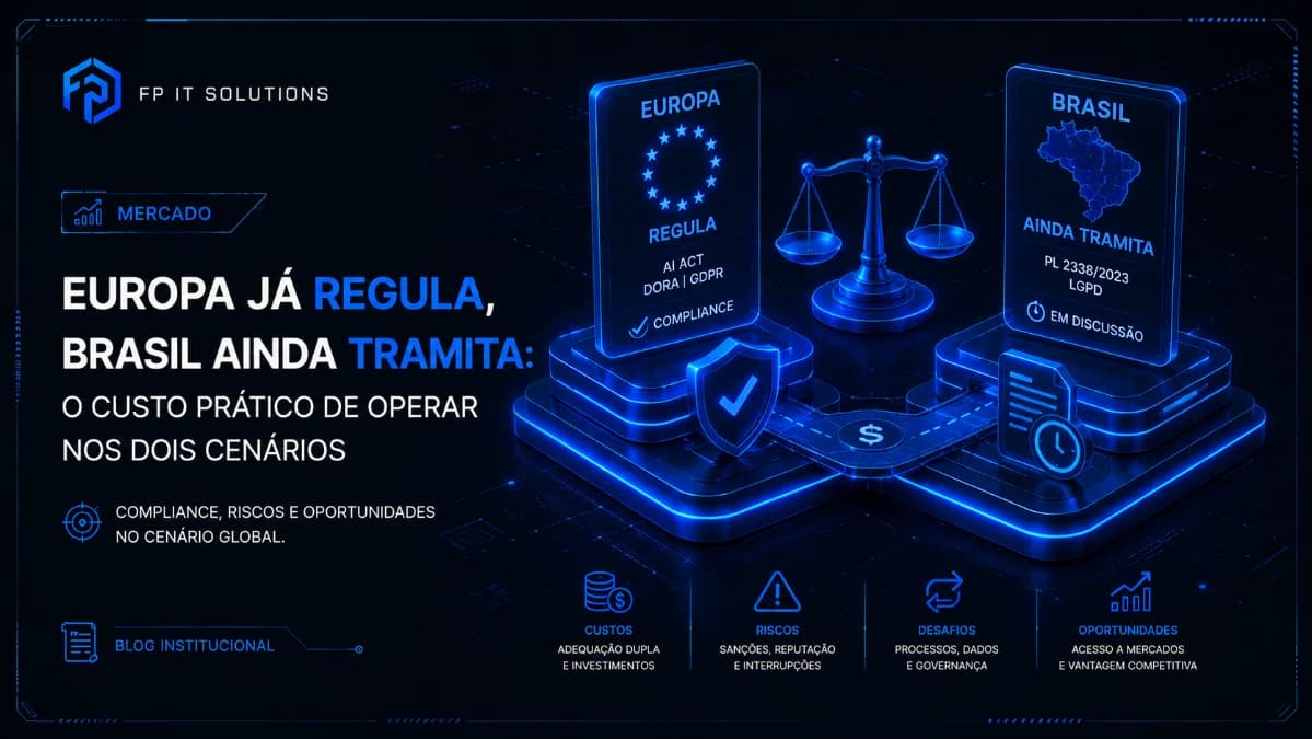 Europa já regula, Brasil ainda tramita: o custo prático de operar nos dois cenários