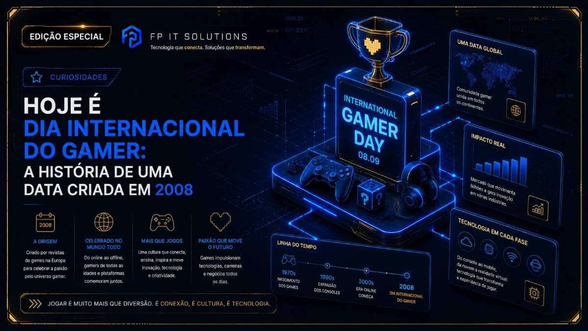 Hoje é Dia Internacional do Gamer: a história de uma data criada em 2008