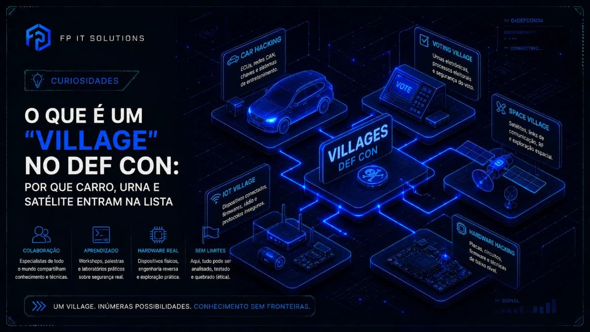 O que é um "village" no DEF CON: por que carro, urna e satélite entram na lista