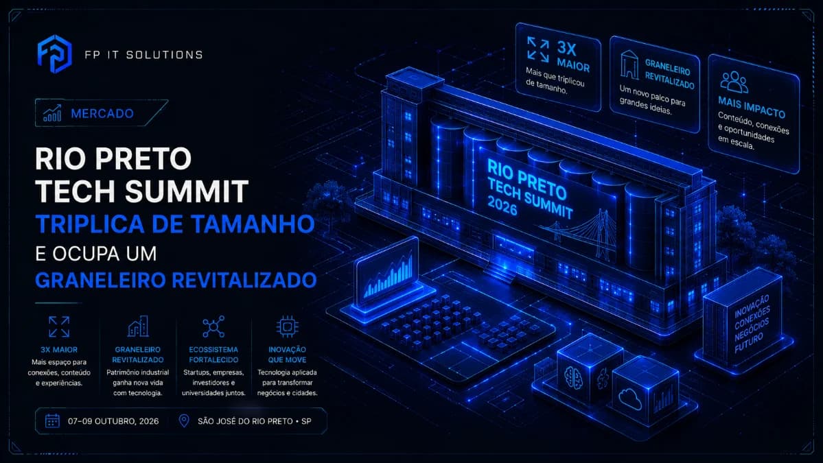 Rio Preto Tech Summit triplica de tamanho e ocupa um graneleiro revitalizado