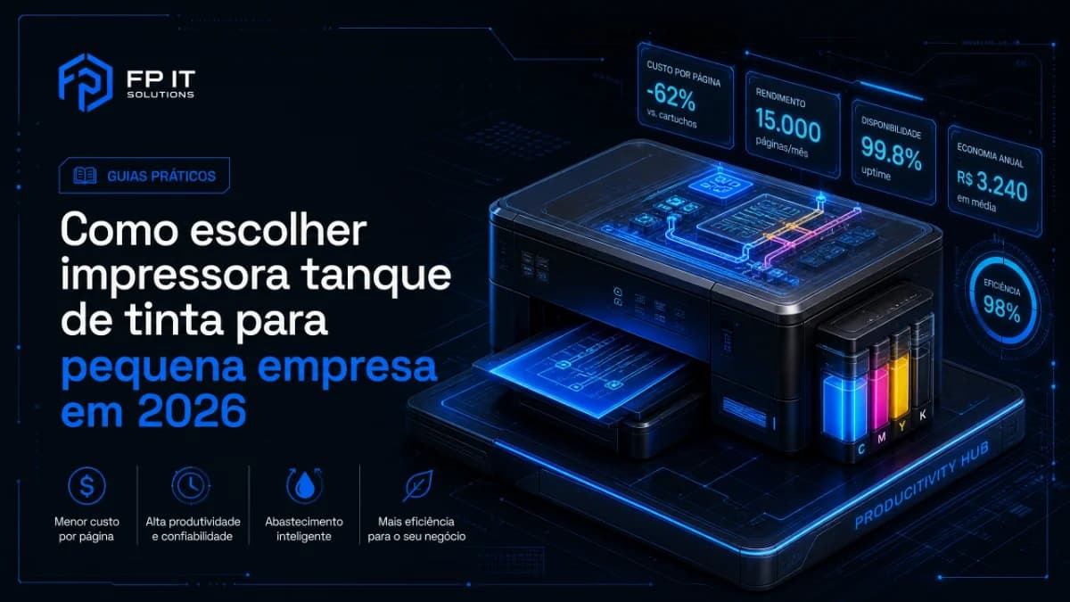 Como escolher impressora tanque de tinta para pequena empresa em 2026