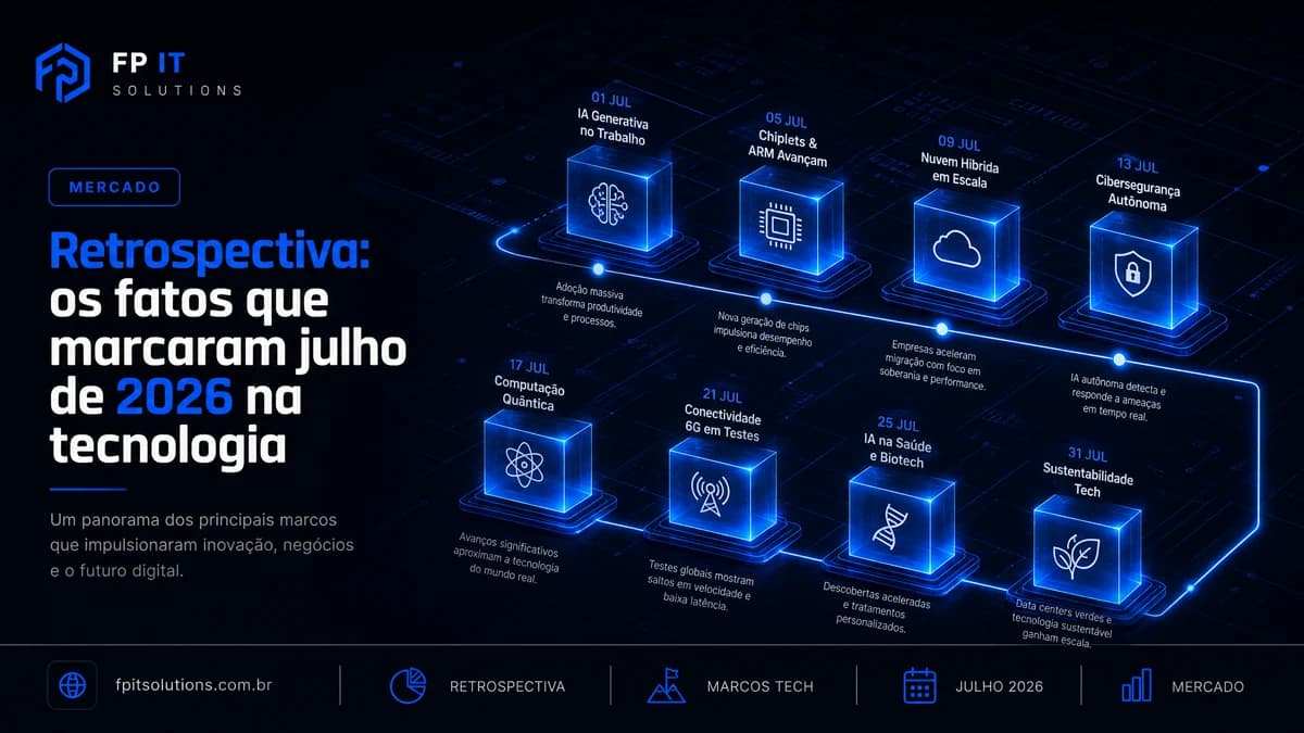 Retrospectiva: os fatos que marcaram julho de 2026 na tecnologia