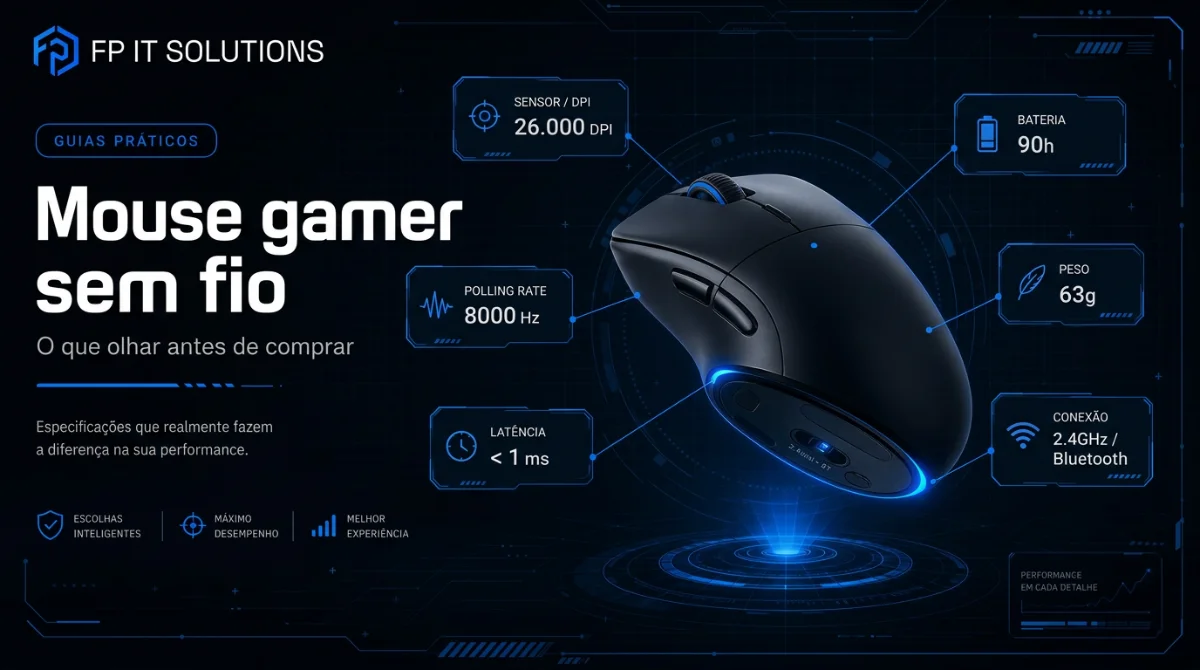 Mouse gamer sem fio: o que olhar antes de comprar