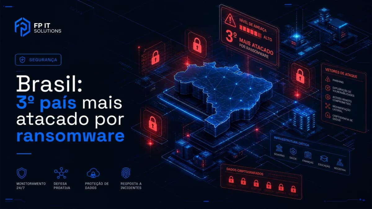 Brasil é o 3º país mais atacado por ransomware do mundo em junho: o que mudou