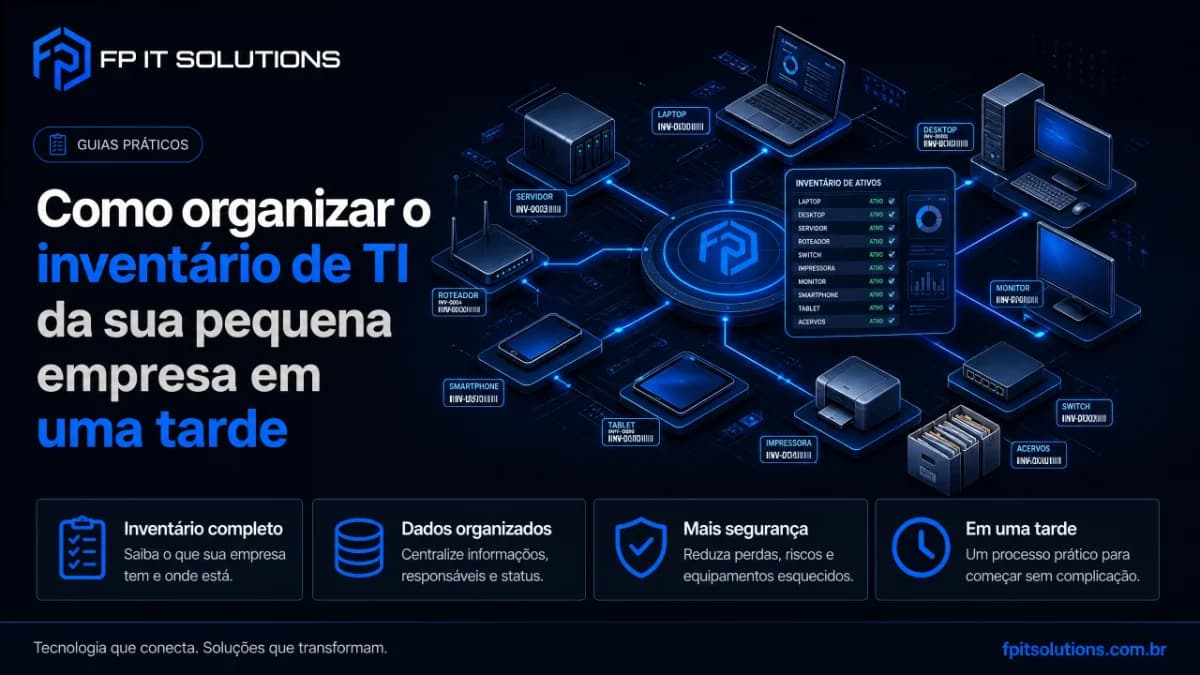 Como organizar o inventário de TI da sua pequena empresa em uma tarde