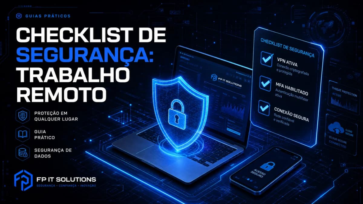 Checklist rápido de segurança pra quem trabalha de qualquer lugar