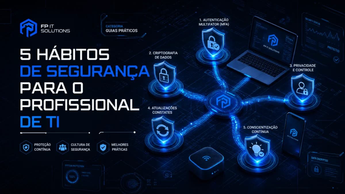 5 hábitos de segurança que todo profissional de TI deveria ter, mesmo fora do horário de trabalho