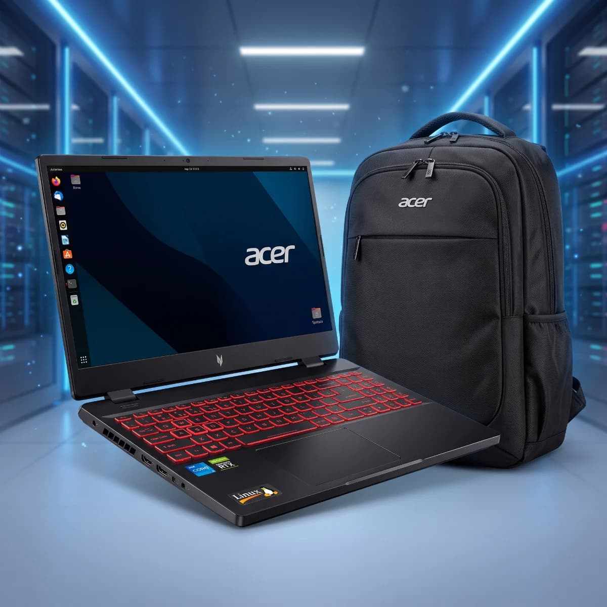 Notebook Gamer Acer Nitro V15 i5 512GB 16GB RAM RTX 4050 Linux + Mochila Acer