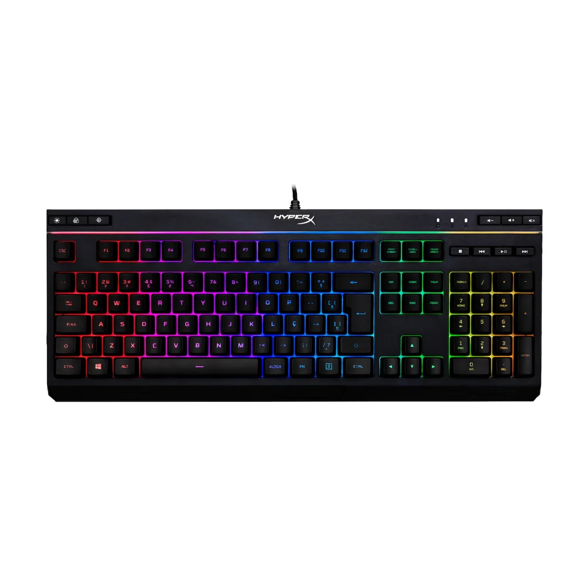 Teclado Gamer HyperX Alloy Core RGB ABNT2 Preto