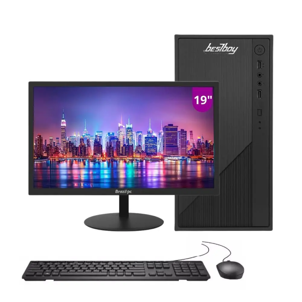 Computador Completo BestBoy Intel Core i5 8GB RAM SSD 256GB Monitor LED 19" HDMI