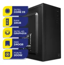 Computador Desktop Power Edge Intel i5, 16GB RAM, SSD 240GB, Win11 Pro