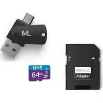 Kit Cartão de Memória Multilaser 64GB